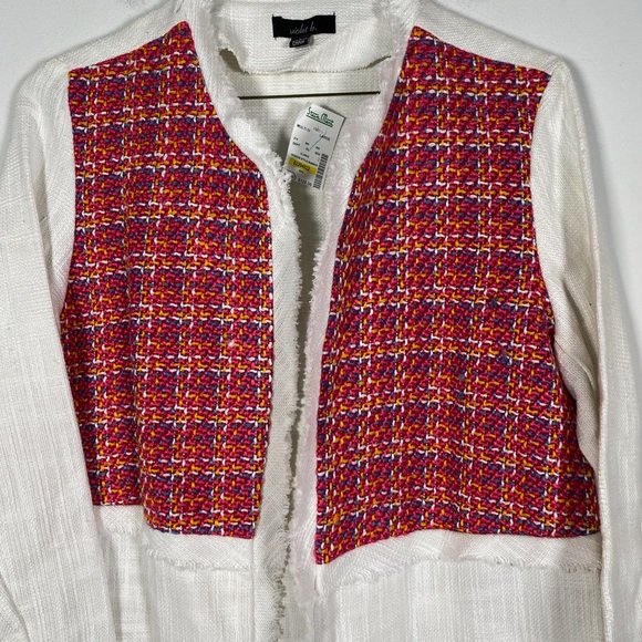 Violet B. Women’s NWT Size Large Longer Blazer Jacket Fringe - Picture 2 of 8